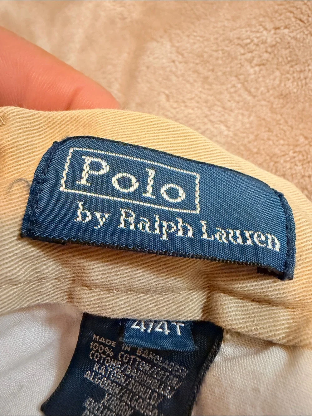 Polo by Ralph Lauren Boys Khaki Tan Chino Pants
